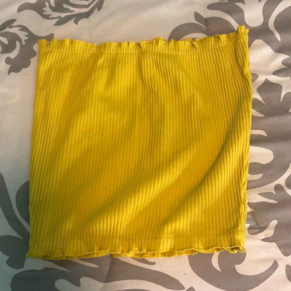 Yellow tube top